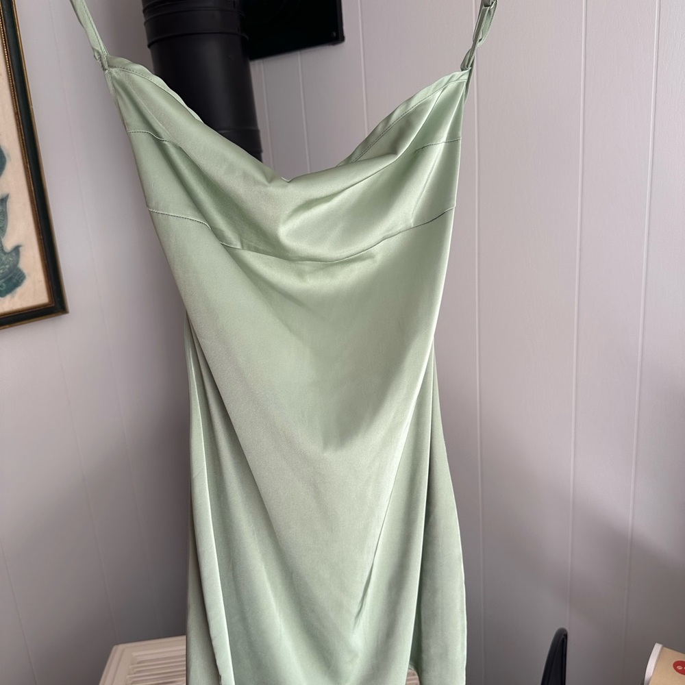 Peppermayo Mint Satin Dress DONATING THIS WEEKEND FLASH SALE WONT BE UP LONG